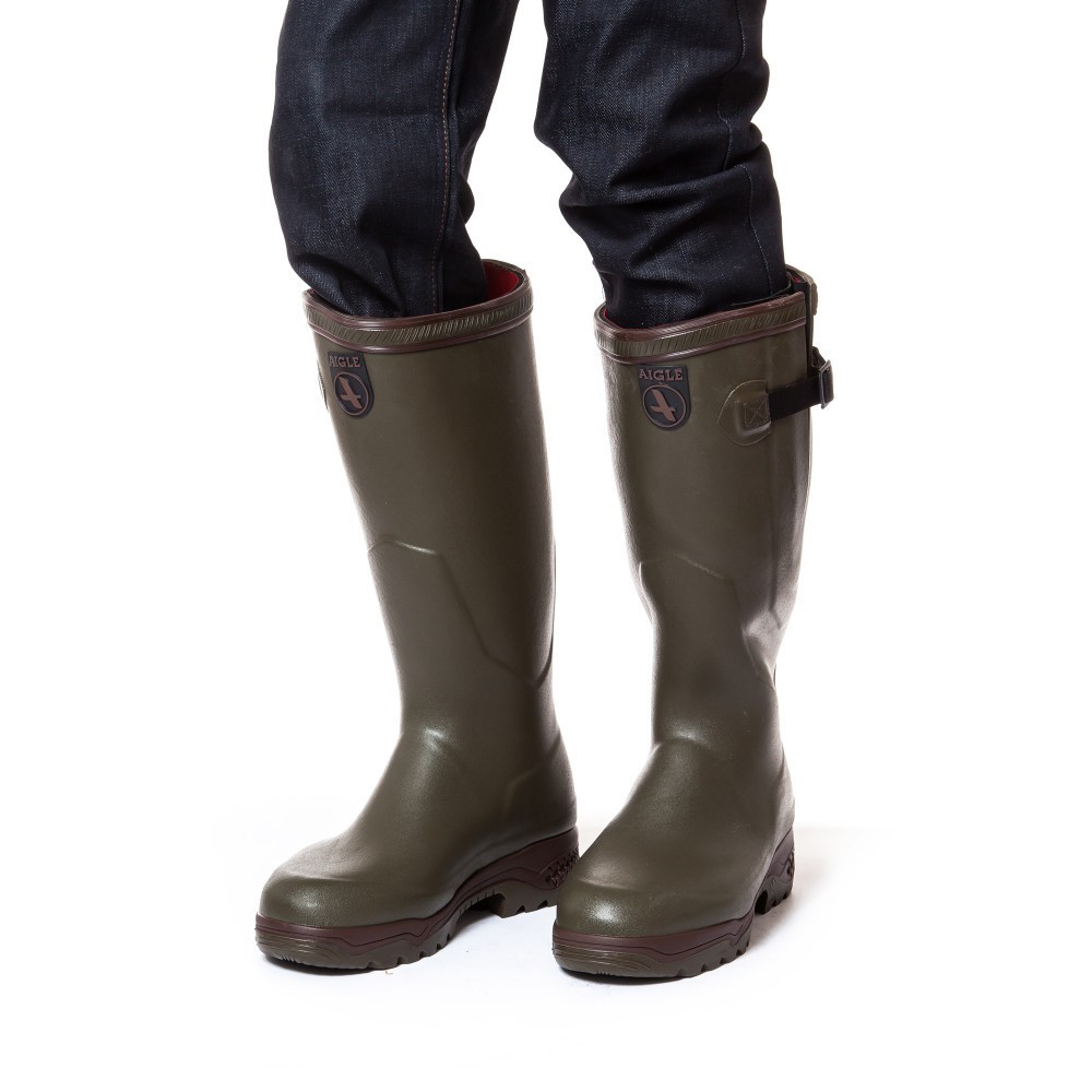 Bottes de chasse Aigle Parcours Iso Kaki Bottes Aigle Parcours Made in Chasse