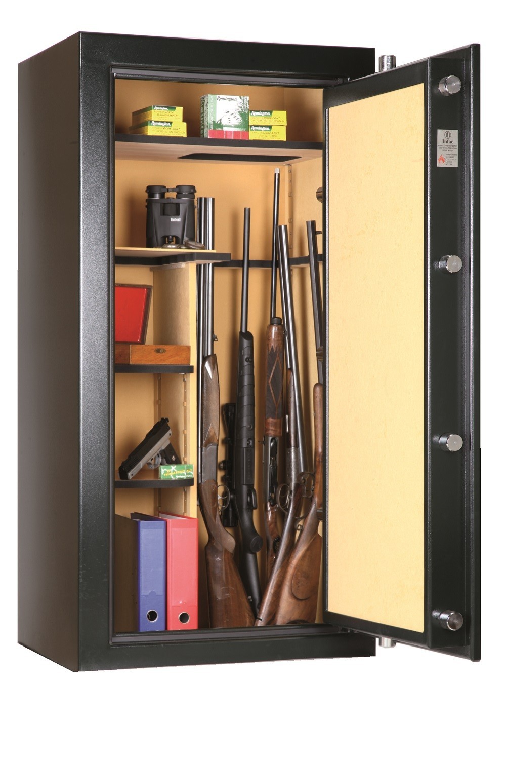 Armoire forte antifeu Infac Big Safe Vert / 12 24 armes Coffres