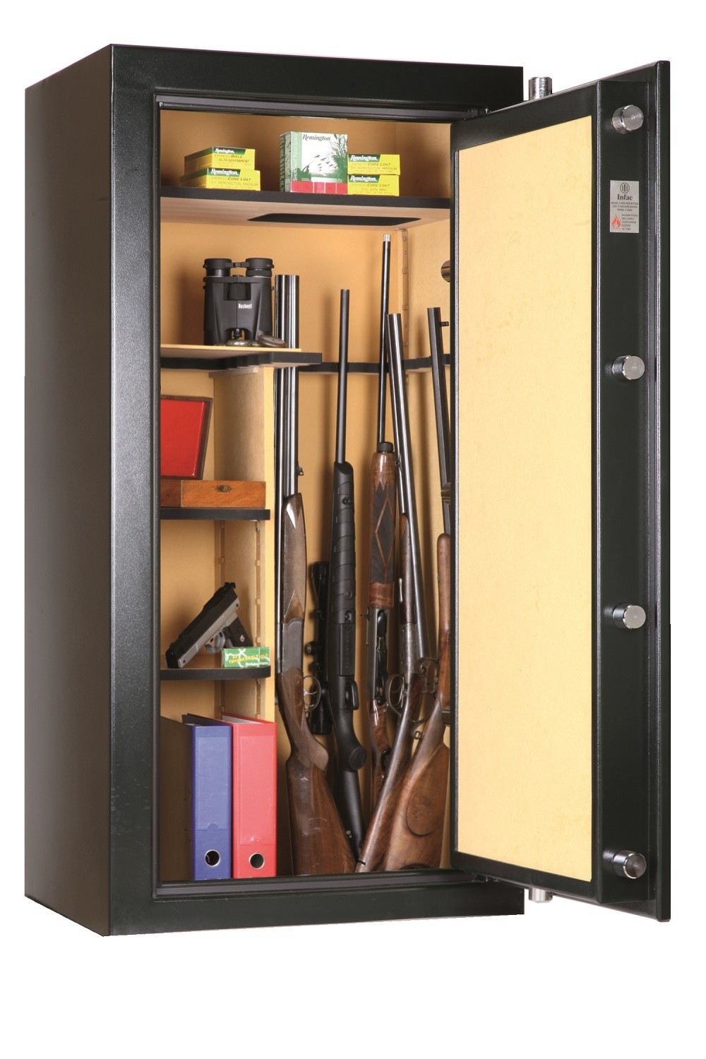 Armoire forte Infac Classic / 30 ou 20 armes + étagères - Coffres