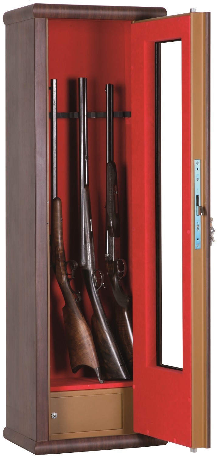 Armoire forte vitrine Infac Wood Look / 8 armes - Armoires ...