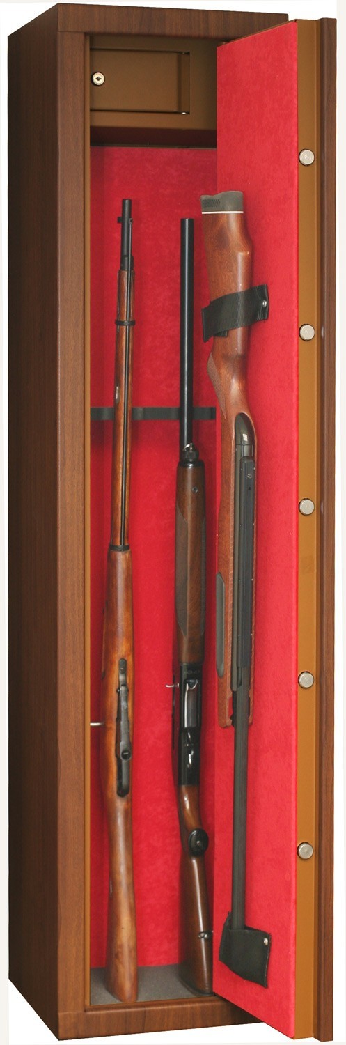 Armoire à Fusils Utilia 4 Places - Bois, Métal, Certifiée Niveau A - Neuve