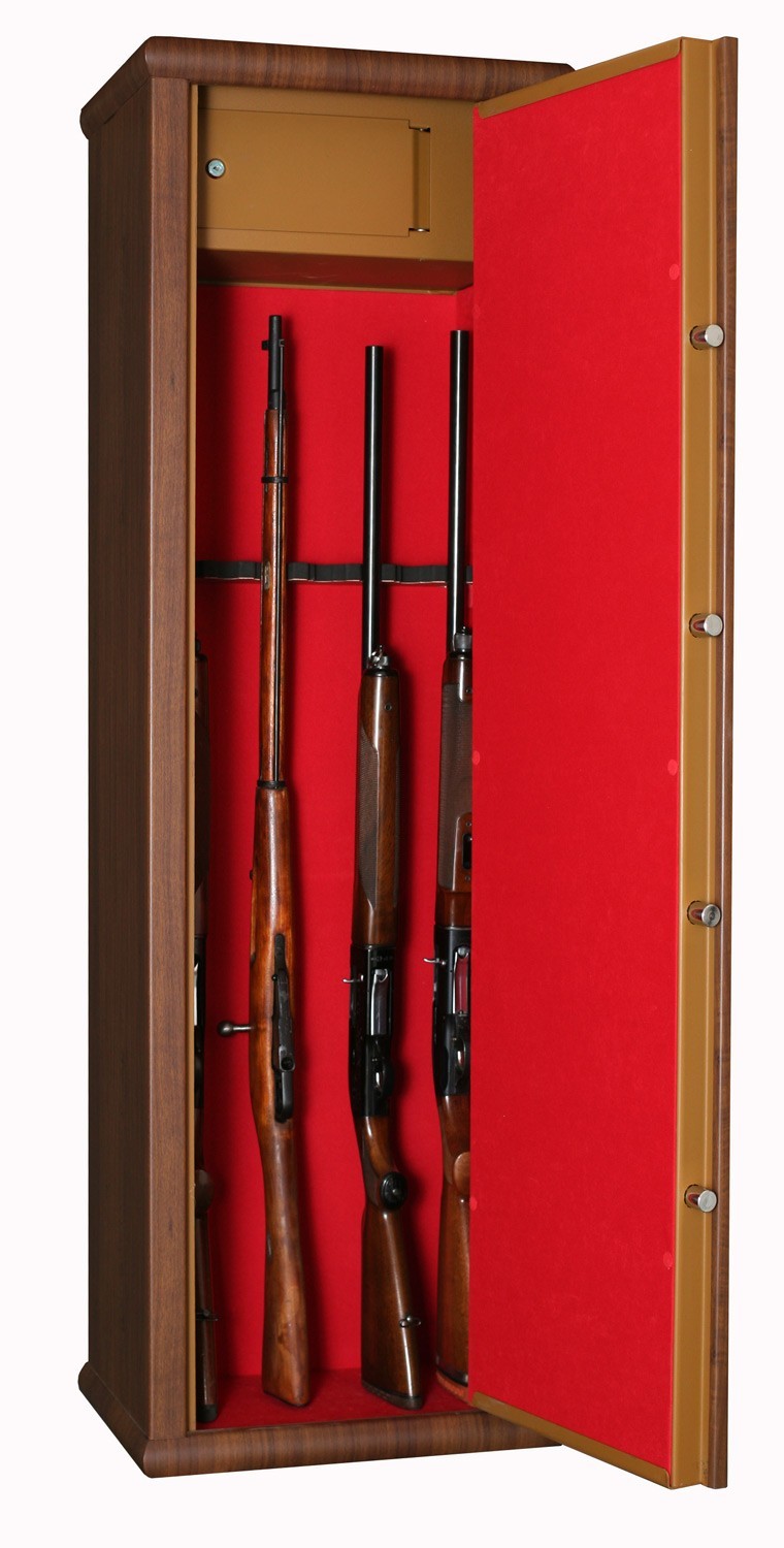 Armoire forte Infac Wood Look L8 / 8 armes Coffres forts pour armes