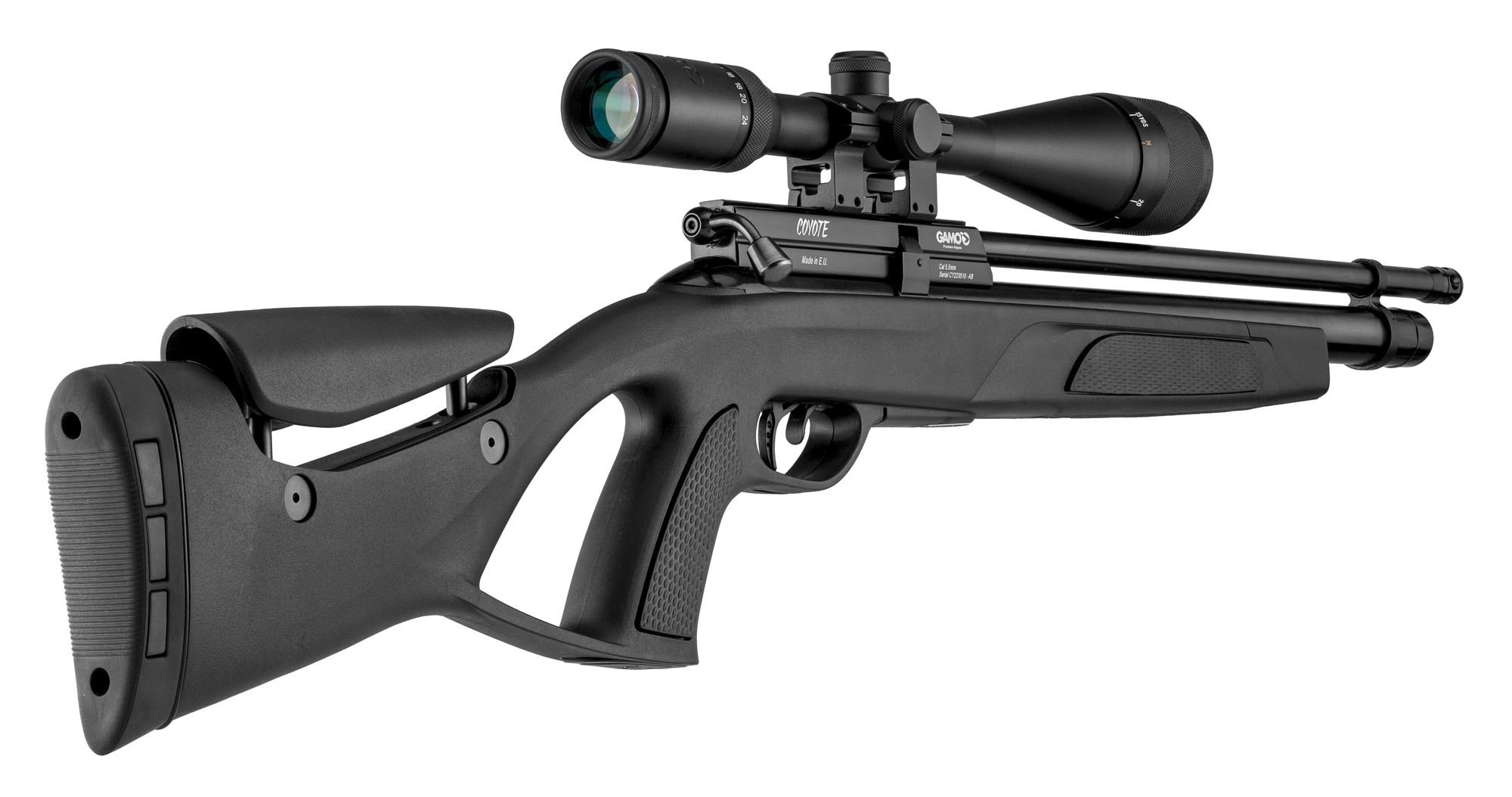 Carabine A Plomb Chargement Lateral Pack carabine à plomb PCP Gamo Coyote Tactical - Cal. 5,5 mm