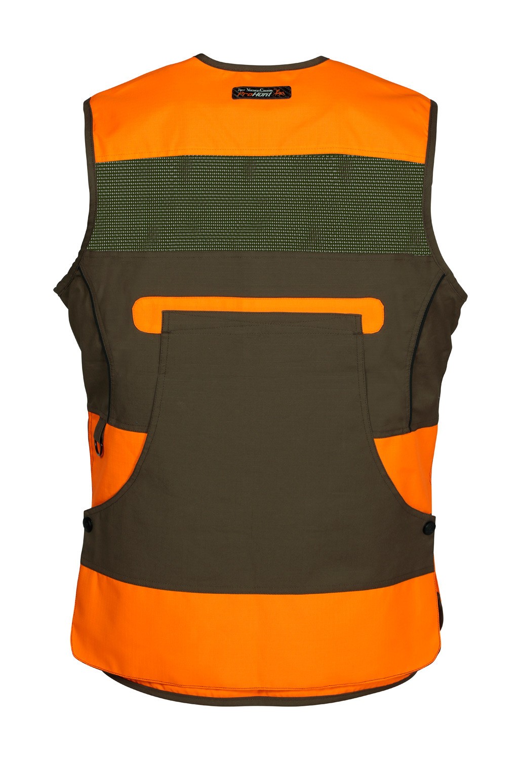 Gilet de chasse ProHunt Grouse Kaki - Orange - Vêtements ...
