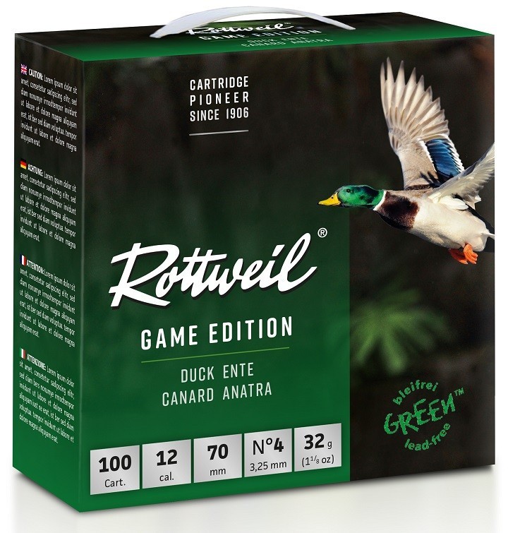 Pack 200 cart. Rottweil Game Edition Canard / Cal. 12 - 32 ...