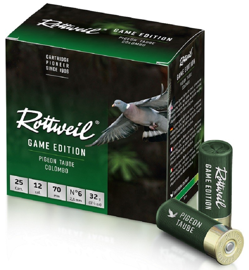 Pack 200 cart. Rottweil Game Edition Pigeon / Cal. 12 - 36 ...