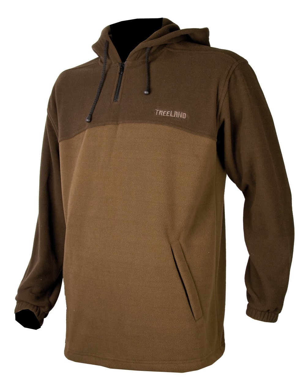 Sweat polaire bicolore marron Treeland T304 - Pulls de ...