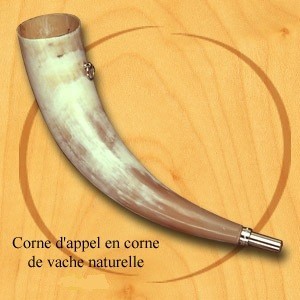 Corne De Chasse Naturelle - Ancienne - 28 Cm - Fabriquée En France - Corne Véritable